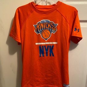 New York Knicks Under Armour Heat Gear NBA Combine Kids T-shirt